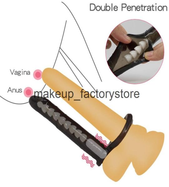 Массаж G Spot Cock Ring Crong на дилдо с двойным проникновением анальная заглушка для заглушки Страпон Дилдео Вибраторные Половые игрушки для COUPL1985628