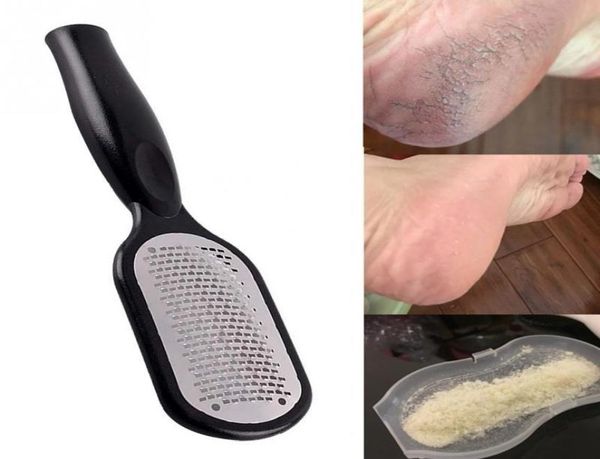 Pedicure Foot File Callus Remover Edelstahl Fußschaber Tragbarer Raspel Kolossaler Fußgebiet Peeling Pro für nasse trockene Füße 4273591