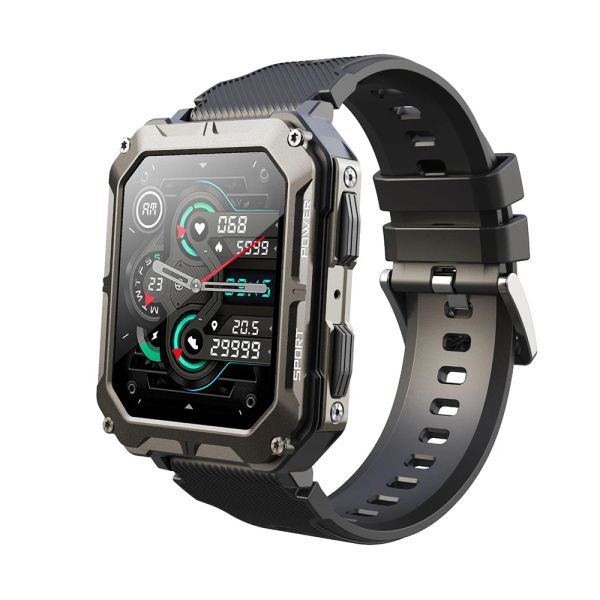Uhren 2023 neueste Smart Watch C20 Pro 1,83 -Zoll -Männer Musik BT nennen Outdoor Sports Fitness Tracker Herzfrequenz Blutdruck Smartwatch