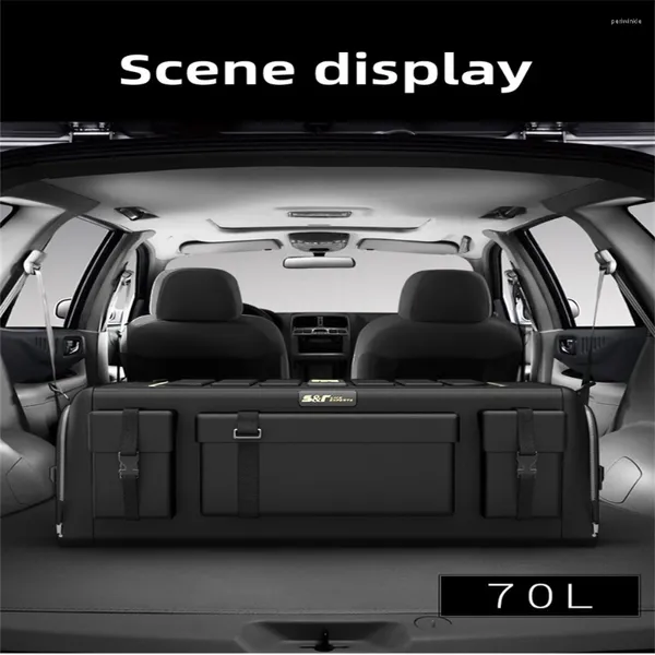 Borse da stoccaggio 70L Auto TRUNK ORGANIZZATORE STACCHI