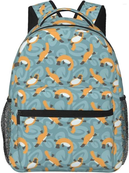 Borse per le spalle zaino borse antifurto multiuso multiuso di grandi capacità bookbag anatra art traveling con cerniere lisce