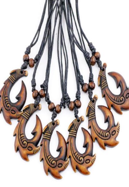 INTEIRO 12PCSLOT COO HOMEN Women039S New Zealand Tribal maori Hei Matau Fish Hook Charms Pingents Surfer Colar Cheker Gift 4260441