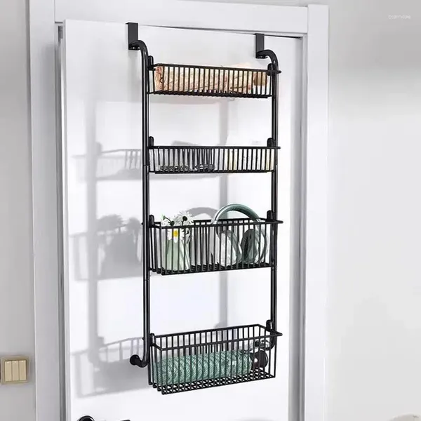 Aufbewahrungsboxen über dem Türorganisator Rack Hanging Organisatoren Space Sparer Der hinter Kleiderschrank für Speisekammer und Gewürze