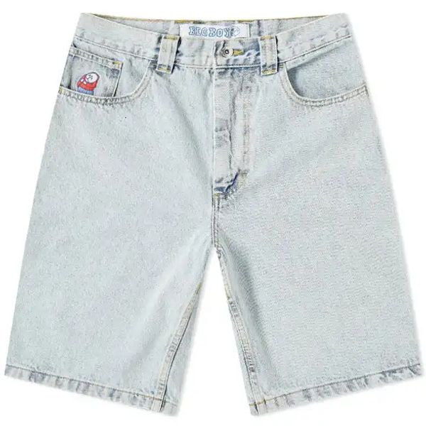 Hip Hop Street Big Boy Bordado Jeans Shorts Y2K Retro Wash Brands Trendy Blue Jorts Harajuku Baggy Sweetpants Gym Shorts Men 240409