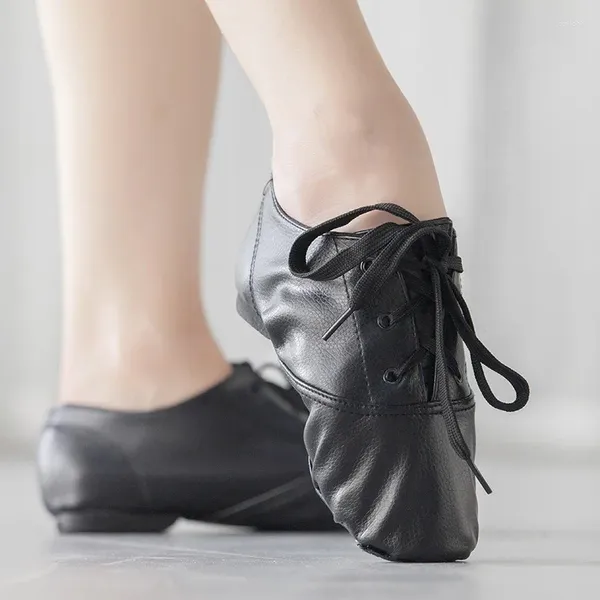 Повседневная обувь PU с низким содержанием мужчин джаз женская женская мягкая шлака для взрослых йоги балет Детский танец оптом