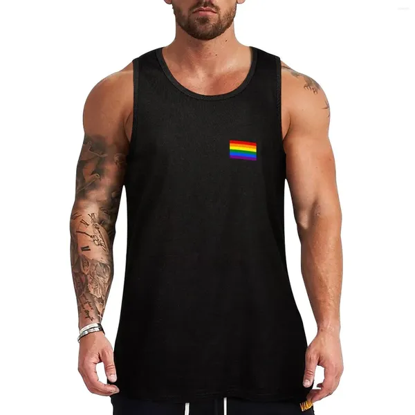 Мужские майки -вершины гей -гейд -флаг - минималистская футболка верхняя рубашка для рубашки для рубашки мужчина