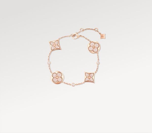 Melhor Rose Gold Diamond Diamond Charm Bracelet Designer Jóias Mulher Bracelets Bangles Brand Jóias de Luxúria Marca para Festa de Casamento Presente