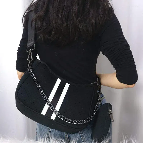 Hobo Travel Sports Sport Phone Bag Unisex Neoprene Messenger Sling Chep Chain Cross Body for Women Bags