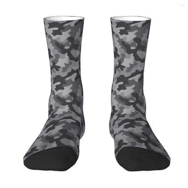 Meias masculinas camuflagem Deepgray preto retrô vintage estilo clássico masculino masculino meias de outono Hip Hop