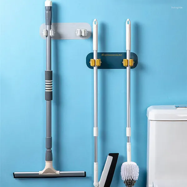 Крюки швабрый крючок стена домашняя жизнь туалет ванная комната кухня метла зажим для бурения без суперескусной очистки