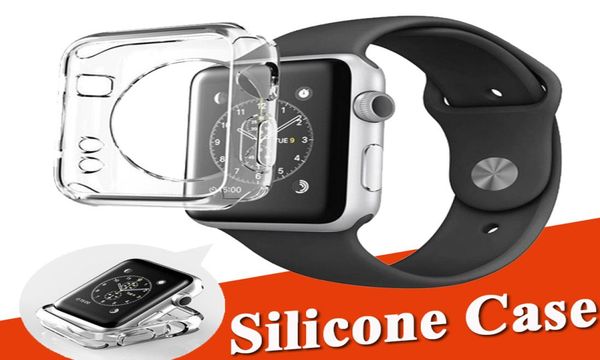 Ultra Slim Slim transparente Cristal transparente TPU TPU Borracha Silicone Caso Protetive Case Skin for Watch 41mm 45mm S7 Series 7 6 5 4 3 27167032