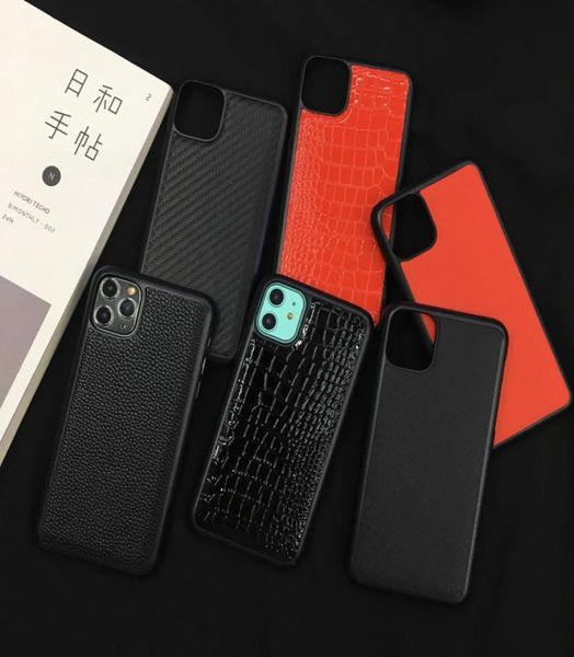 Luxus neue Markenleder Textur Hartplastisches Telefon MB Mobile Hülle für iPhone 6 6s 7 8 11 plus x xr xs Max Mann Frau Cover5569337