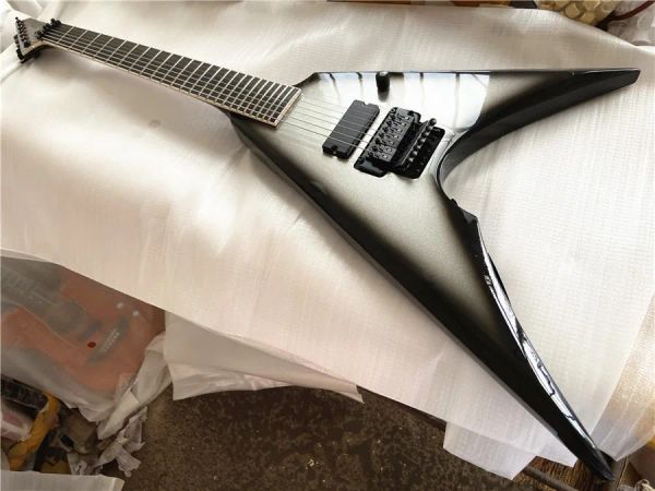 Cavi Custom Edition Sier Burst 7String Special Shaped Electric Guitar, Ebony Dishboard Black Accessori Black Shipping