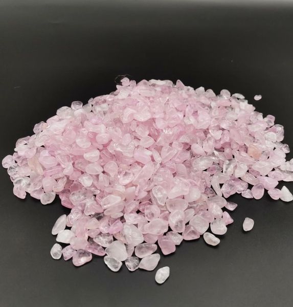 1000G Decorative Pink Quart Torzing Chips pietre di pietra frantumate pietre a forma irregolare per i vasi di decorazione per la casa piante 8843666