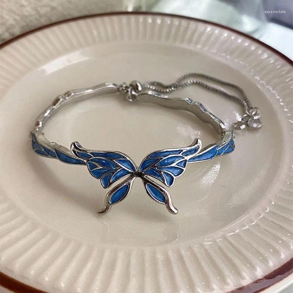 Очарование браслетов Blue Butterfly Браслет женская мода изысканные ювелирные аксессуары фантастики