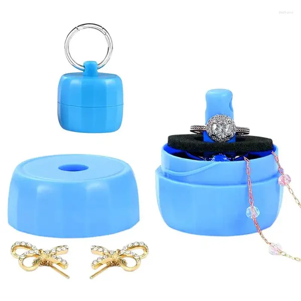 Aufbewahrung Flaschen 1PC Schmuck Reisebox für Geschenkringe Boxen Stud Ohrringe Western Women Mini Case Organisatoren