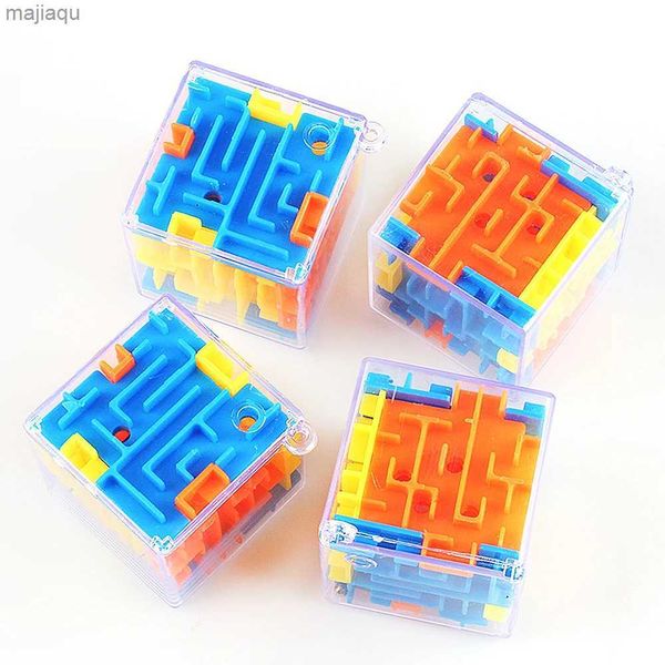 Dekompression Spielzeug 10pcs Spaß 3D Cube Rolling Perlen Maze Labyrinth Educational Toys Jungen Mädchen Geburtstag Hochzeit Gastgeschenk GIVEAWAGE Weihnachts Kinder Geschenk Pinatal2404