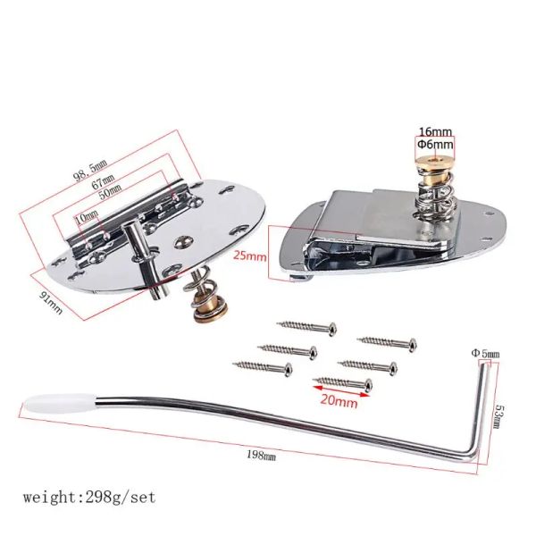 Cables WXTF Guitar Tremolo System Bridge Tailpiece per JP Musta Jazzmast Jagu Fd Mexico Electric Parts