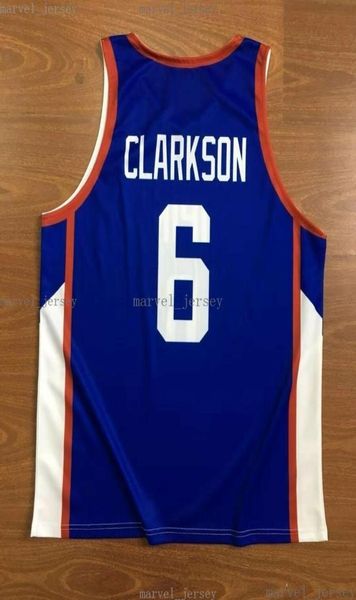 Clarkson Clarkson 6 Filipinas Jerseys de basquete Sublimação Nome personalizado masculino Mulheres jovens xs5xl6669359