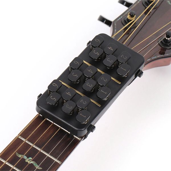 Кабели тренировочные средства Easy Press Kit Гитарный аккордовый инструмент обучения 18 кнопки 110 аккордов с резиновыми лентами для новичков гитаристов