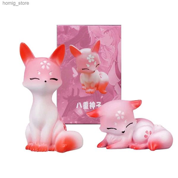 Действие игрушек фигуры 9см аниме игра genshin yae miko fox model model toy gift car desktop ornament aect. Два стиля в штучной упаковке Y240415