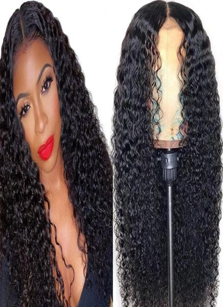 4x4 Spitzenverschluss Perücken vorgezogene jungfräuliche menschliche Haare Straight Body Wave Kinky Curly Wasserwelle 4x4 Spitzenverschluss menschliches Haar Perücken Swi8041789