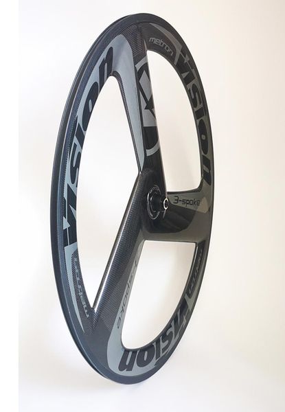 700C Road Bike Vision Metorn 3 Spoke Carbon Wheels Track Wheelset Clincher Rohrular 3 -Spoke Fixed Gear Rim2177443