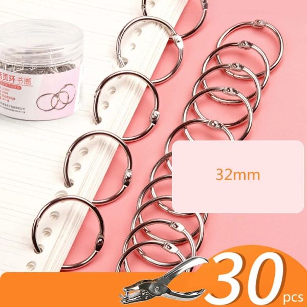 Anelli Rings 30/50pcs Rings Rings Rings Rings Ringe per lo scrapbooking fai -da -te Album Flash Card Index Card Binding