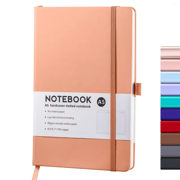 Notebooks de encadernação elástica de notebook A5/A6 e blocos de notas do bloco de notas do Diário da agenda 2024 Escrevendo suprimentos para escolas de escritório