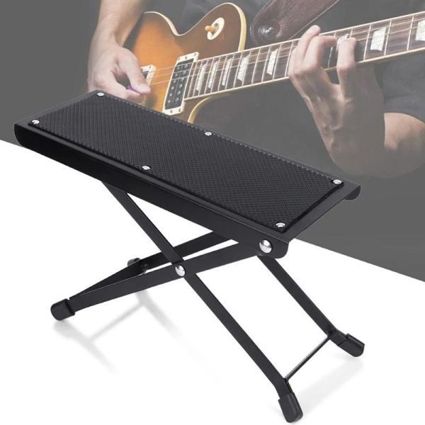 Utilitário de suporte de pedal para apoio de pé de guitarra com altura ajustável Pads de altura não -lips de guitarra de guitarra suporta suporte para as bancas do pé acessório