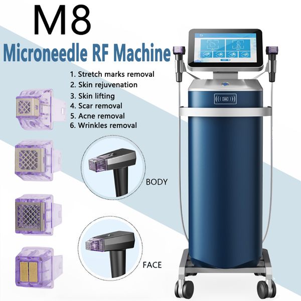 Neue HF-Mikrone-Face-Hub-Maschine Anti-Aging-Entfernung fraktionaler HF-Dehnungsmarken Radiofrequenz-Mikronadelmaschine Entfernen