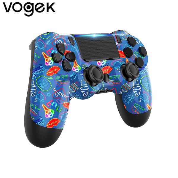 Gamepads Vogek Wireless Gamepad Lippenstruktur Somatosensory Griff Six Axis Touch Control Pad Game Controller für Sony PlayStation 4/PS4
