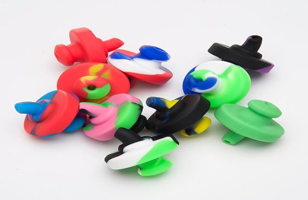 Tappo di carboidrati a bolle di silicone colorato con un foro sulla cupola a sfera rotonda da 34 mm per banger termico al quarzo 5236262725