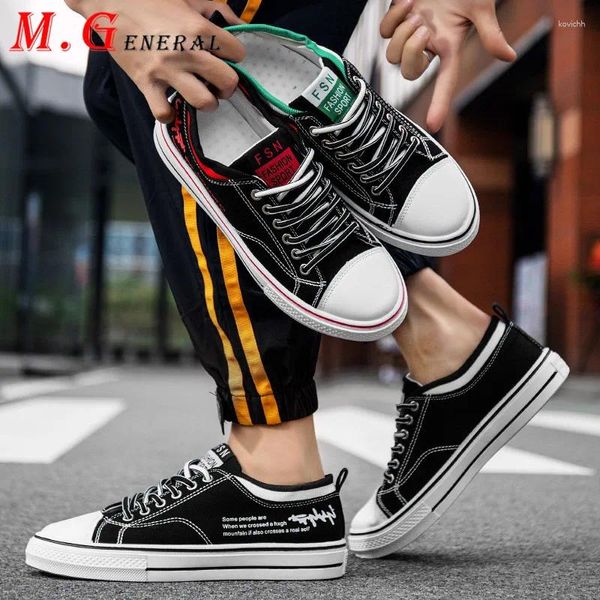 Fitness Shoes Man Sneakers respiráveis 2024 Lazer Summer Lace Up Canvas Fashion Low Top Vulcanized Footwear C7