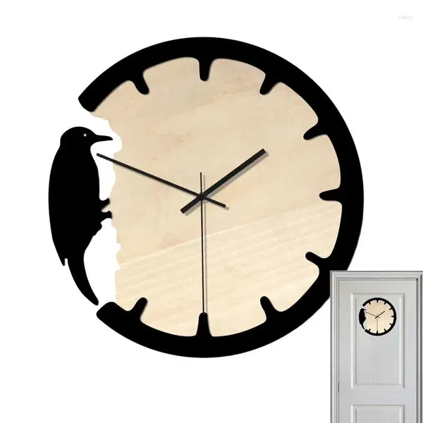 Orologio da parete orologio per uccelli unica decorazione decorativa in legno divertente decorazione domestica retr0 cucine strumenti