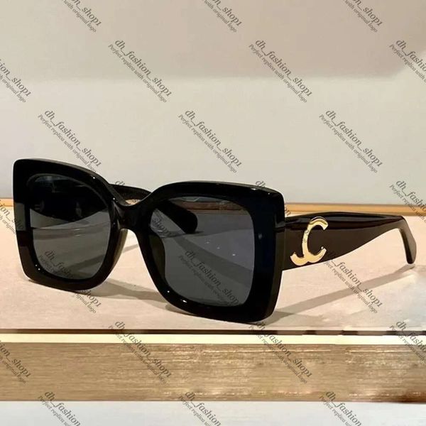 Kanal Sonnenbrille CH Designer Sonnenbrille 24Ss Sonnenbrille Square Frames Brillen Männer Frauen Goggle Outdoor Fahrt Schatten Brille Strandgläser 6 Farben 454 444