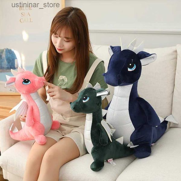 Animali di peluche imbottiti Big Dinosaur Peluga Dinosuar morbido con ali peluche bambole di tanystropheus peluche per bambini Gifts Natale Brinqedos L47