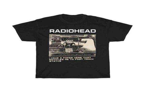 Radiohead T -Shirt Männer Mode Sommer Baumwolle T -Shirts Kinder Hip Hop Tops Arctic Monkeys Tees Frauen Tops Ro Boy Camisetas Hombre T2206840641