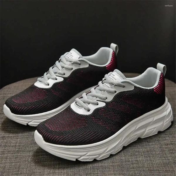 Sapatos casuais Tamanho 36 Marca de tricô Ladies vulcanize tênis feminino de feminina respirável Mulheres esportes 2024 famosos