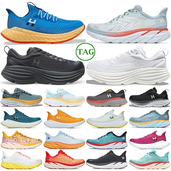 2024 Clifton Bondi 8 Laufschuhe für Männer Frauen dreifach schwarz weiße Hafen Mist Bellwether Blue Coral Mountain Spring Mond Rock Herren Trainer Sport Sneakers36-45