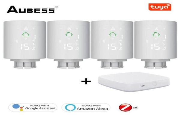 Controllo domestico intelligente Tuya Tuya Zigbee30 Attuatore Attuatore Programmabile Controllatore di temperatura della valvola termostatica Configurazione con tramite Alexa9542484