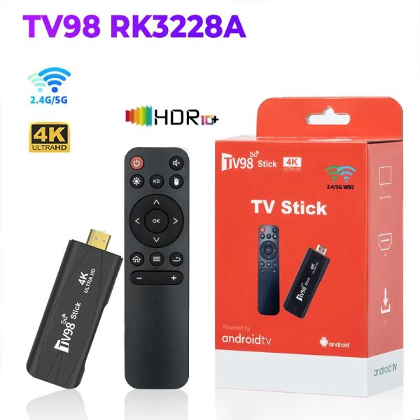 Box TV98 RK3228A Android 7.1 Двойная частота Smart TV Support 4K 2,4/5,8G Wi -Fi Android TV Box 2G+16G Portable Media Player