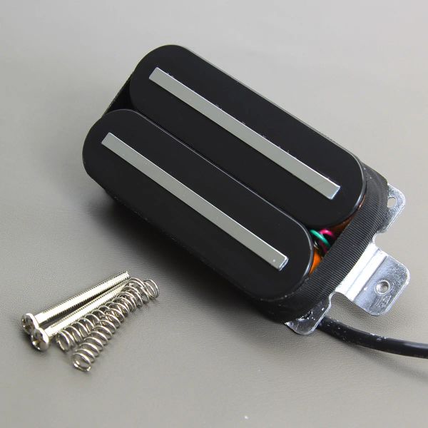 Kabel neue schwarze heiße Schiene Humbucker Pickup Keramik Dual Blade E -Gitarre Pickup Keramikgitarrenteile, Hals oder Brücke