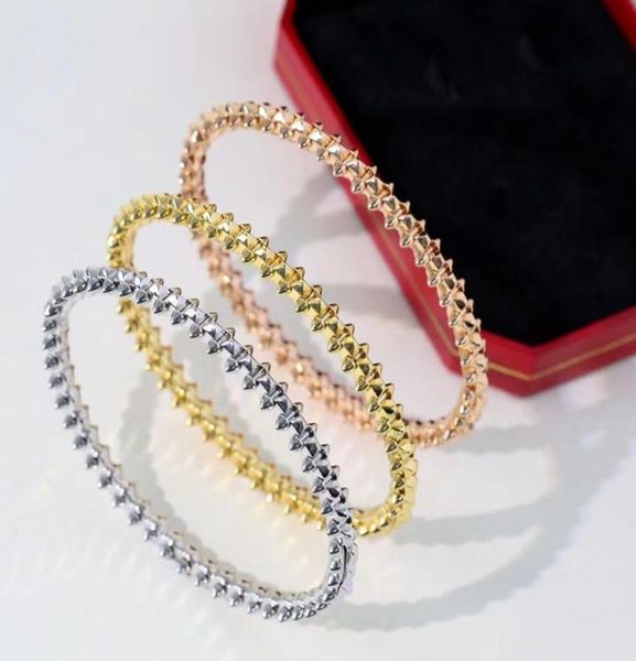Luxury CA Brand Bullet Designer Charm Bracelet 18K Gold Love Banglet Bracelets Jóias Gift6274225