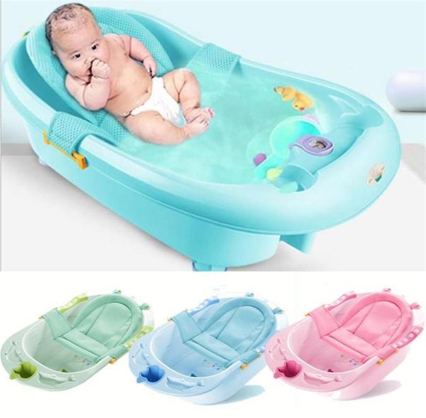 Детская ванна сетевая ванна поддержка поддержки детского душа для новорожденного регулируемой защитной сети сетки для колыбель