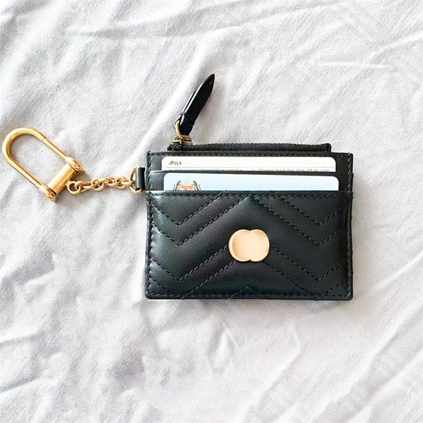 Mini bolsas de moedas Marmont Designers carteira de luxo de luxuos
