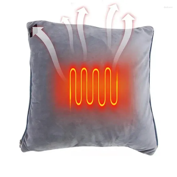 Tapetes de aquecimento universal suportes lombares almofada de assento aquecida 3 configurações de calor elétrico para abdômen ombros de ombro