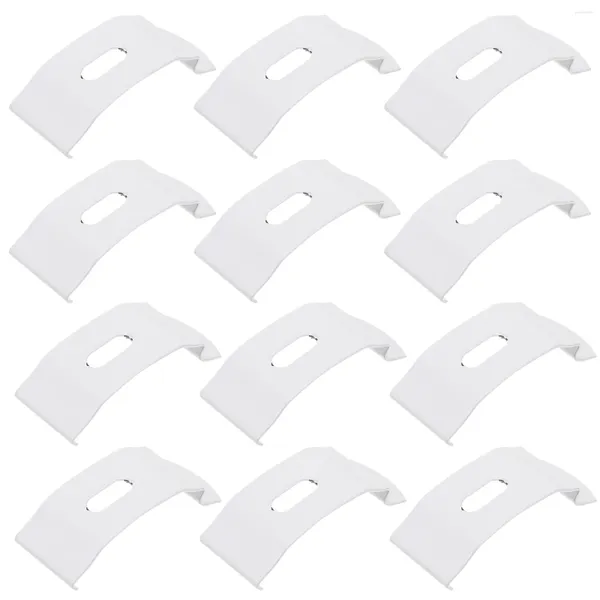 Cortinas de chuveiro 20 PCs Plegetas da porta superior da folha DIY Acessórios de cortina DIY Substitua as placas de instalação Ferramentas de reparo de metal