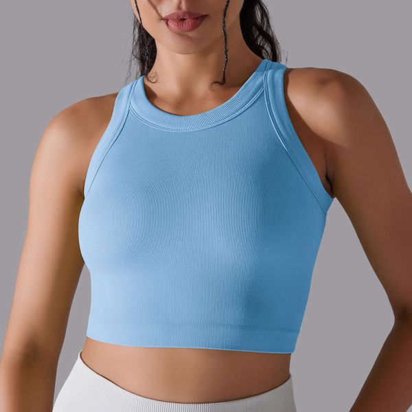 Mulheres Lu alinham o nível sexy 2 ioga suportes de suportes de suporte esportivo de esportes RUSCOS RUNDO DRYTANK TOP FIES