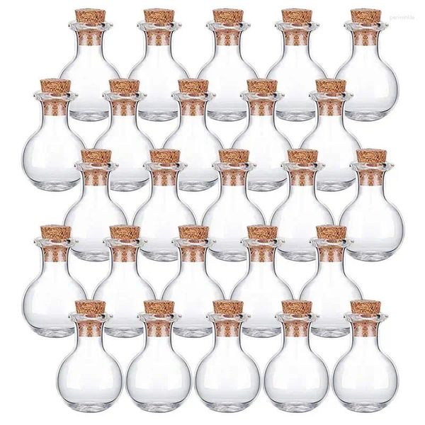 Garrafas de armazenamento 10pcs mini frascos de casamento de garrafa de vidro transparente pequenos frascos de rolhas de cortiça frascos com tags de rolhas de madeira